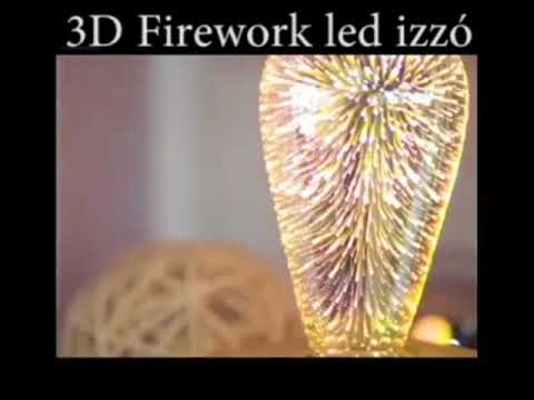 3D Firework led izzó