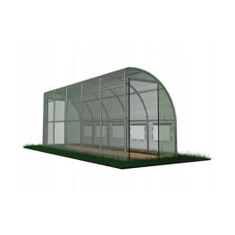 Falhoz helyezhető kerti fóliasátor 6x1,5x2 m - Zöld