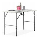 Összecsukható asztal - 120x60x74 cm - Fehér
