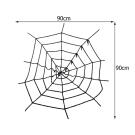 Halloween-i pókháló dekoráció - 90x90 cm - Fekete