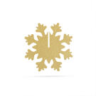 Karácsonyi dekor - jégkristály - arany - 7 x 7 cm - 5 db csomag