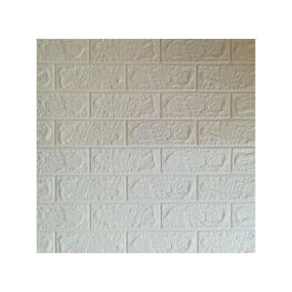 Öntapadós falburkolat - Fehér tégla mintás - 200x80 cm