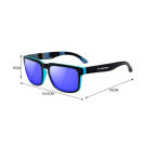 Trizand UV szűrős napszemüveg tokkal és tisztítókendővel - Fekete, kék