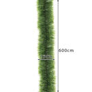 Karácsonyfa girland - 6 m - Zöld