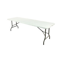 Összecsukható kerti asztal - 240 x 74 x 74 cm - Fehér