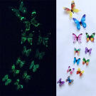 Fluoreszkáló pillangós készlet - 12 darab