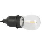 Kerti fényfüzér – 10 db E27 LED lámpa