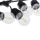 Kerti fényfüzér – 15 db E27 LED lámpa