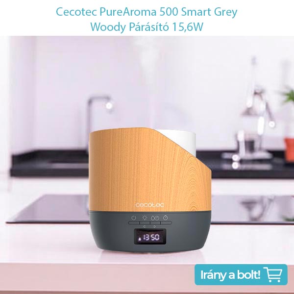 Cecotec PureAroma 500 Smart Grey Woody Párásító 15,6W