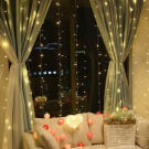 Karácsonyi fényfüggöny - Meleg fehér (300 LED)