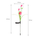 Leszúrható szolár virág - RGB LED - 70 cm - 2 db/csomag