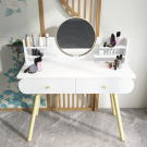 Modern fésülködőasztal tükörrel és székkel - Amelia