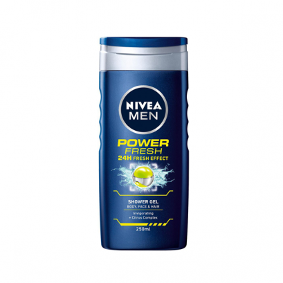 Nivea Power Fresh férfi tusfürdő - 250ml